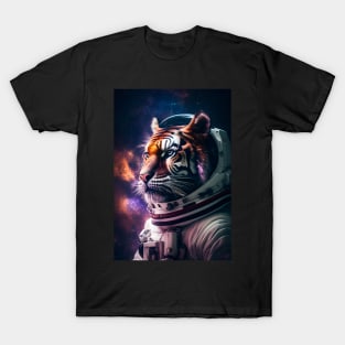 Tiger in Space: Roaring Astronaut Adventure T-Shirt